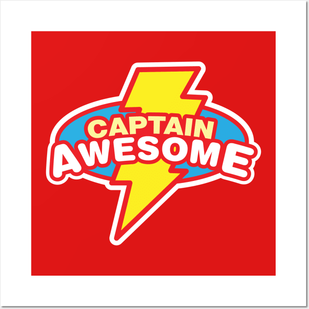 Captain Awesome Wall Art by DetourShirts